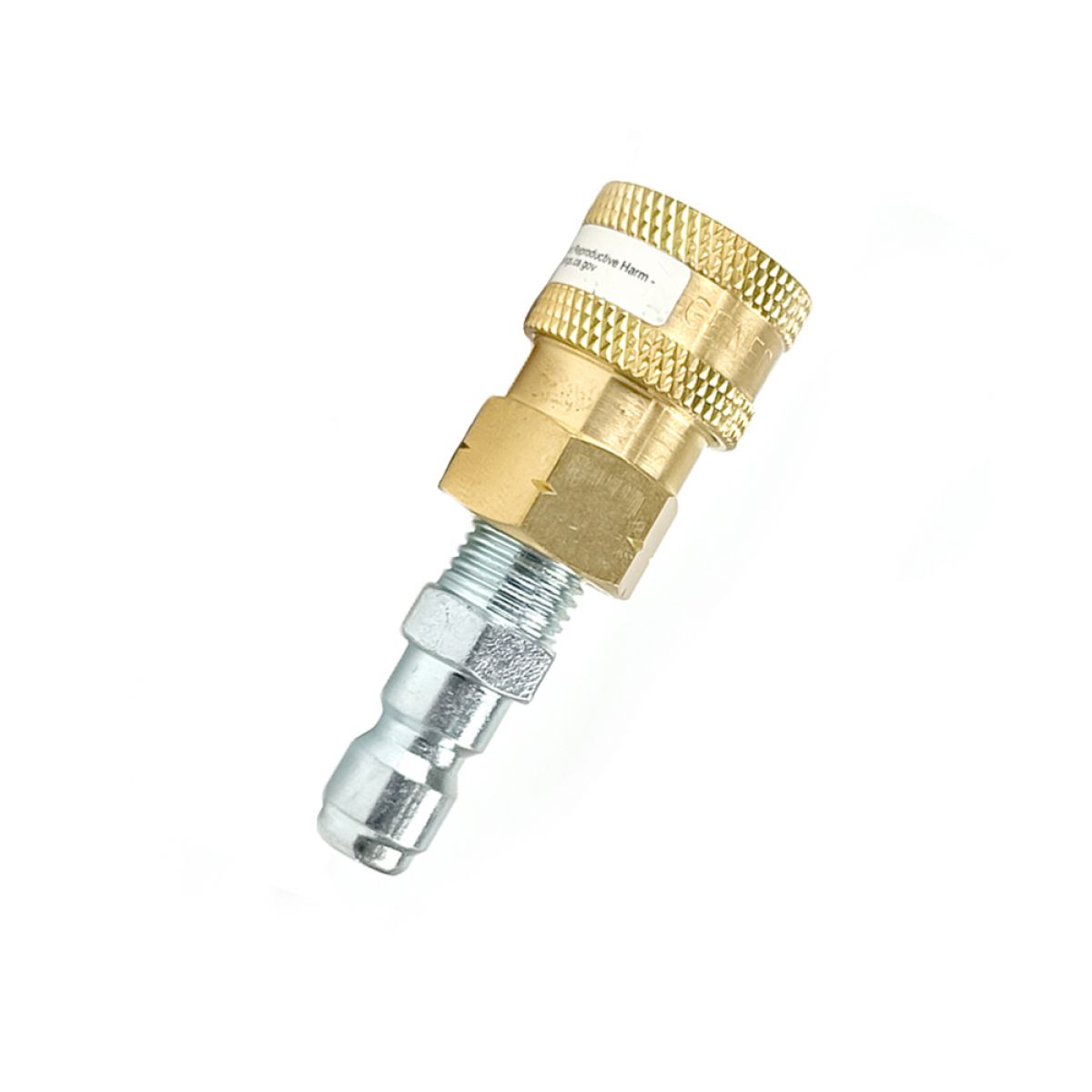 Blu Shield 1/4" Quick Disconnect Plug x 1/4" Male Pipe Thread Pressure Washer Adapter JFM Golf