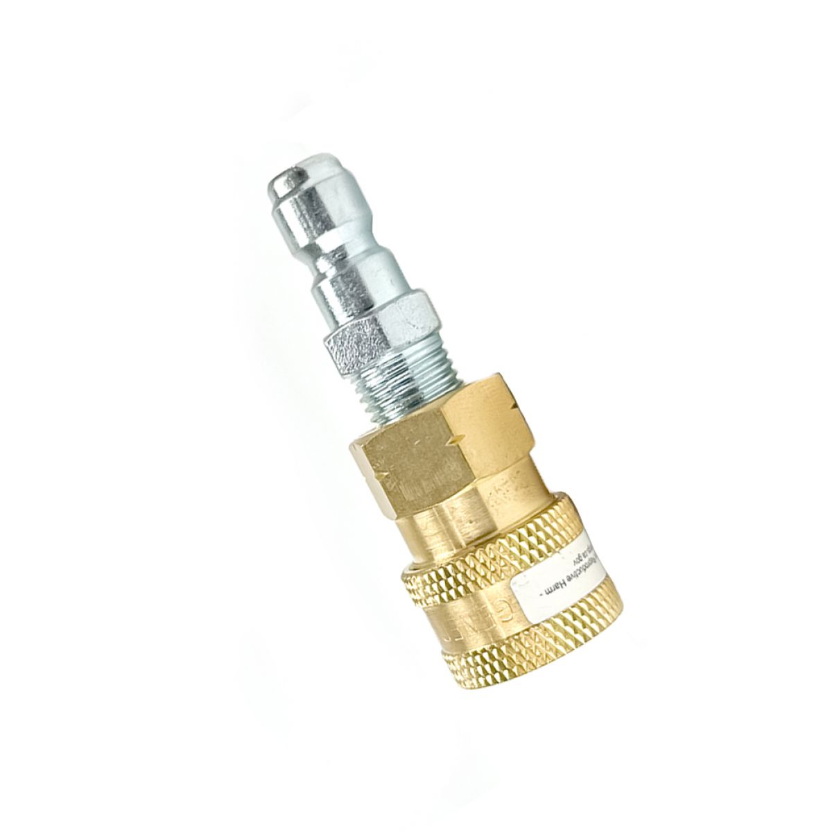 Blu Shield 1/4" Quick Disconnect Plug x 1/4" Male Pipe Thread Pressure Washer Adapter JFM Golf