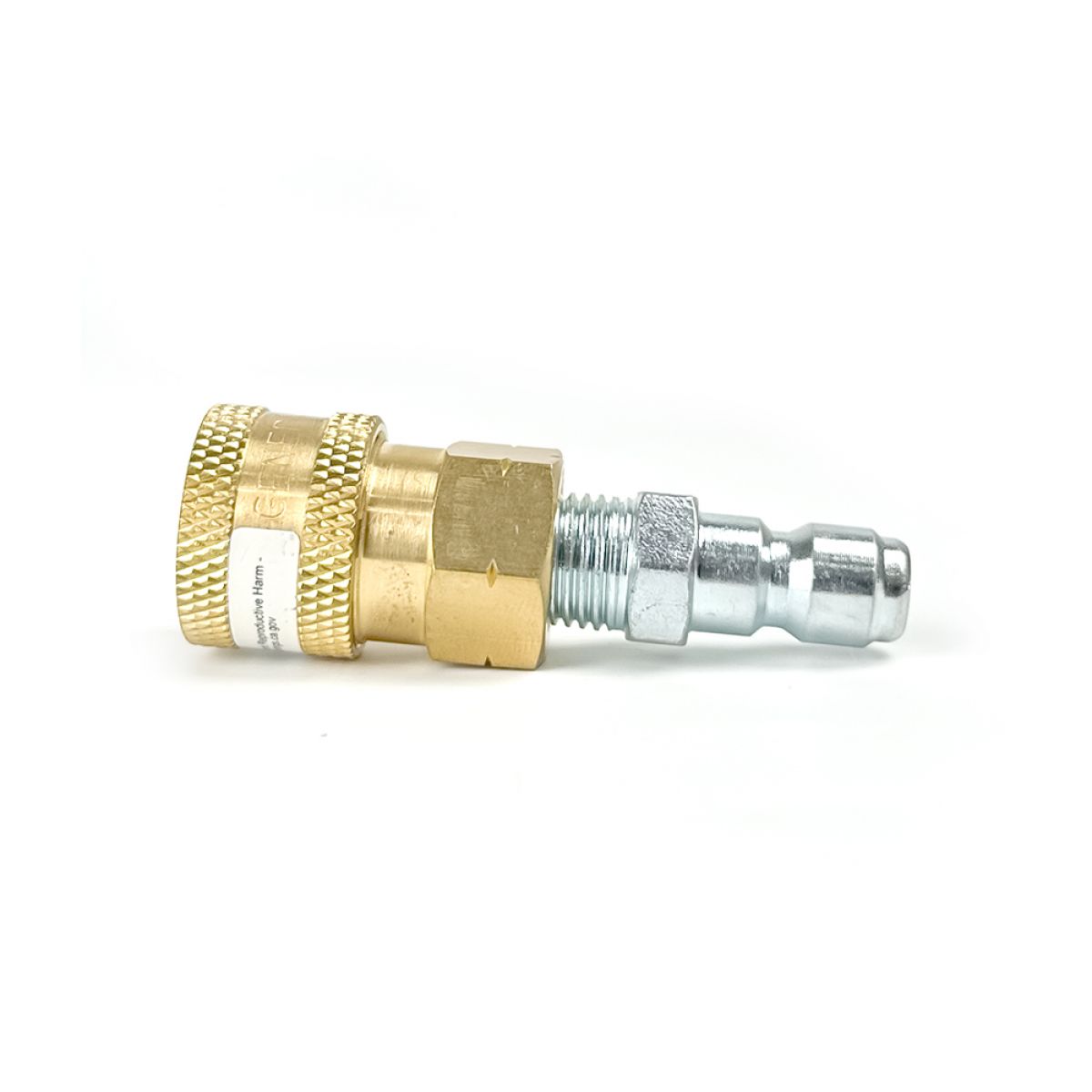 Blu Shield 1/4" Quick Disconnect Plug x 1/4" Male Pipe Thread Pressure Washer Adapter JFM Golf