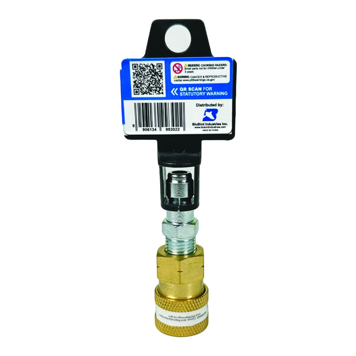 Blu Shield 1/4" Quick Disconnect Plug x 1/4" Male Pipe Thread Pressure Washer Adapter JFM Golf