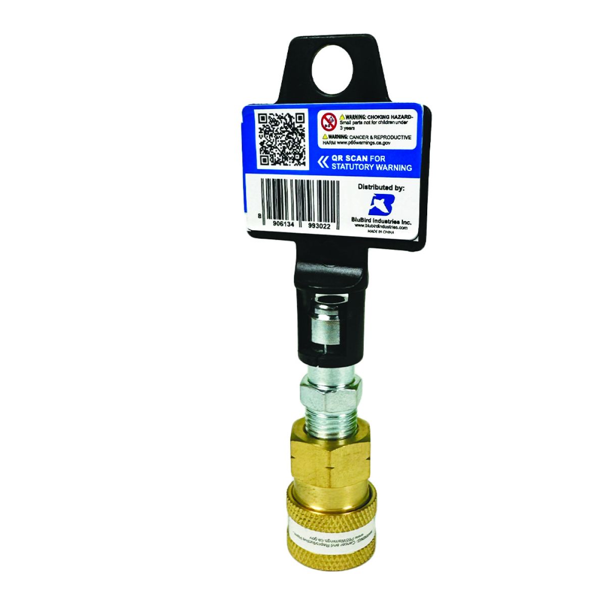 Blu Shield 1/4" Quick Disconnect Plug x 1/4" Male Pipe Thread Pressure Washer Adapter JFM Golf