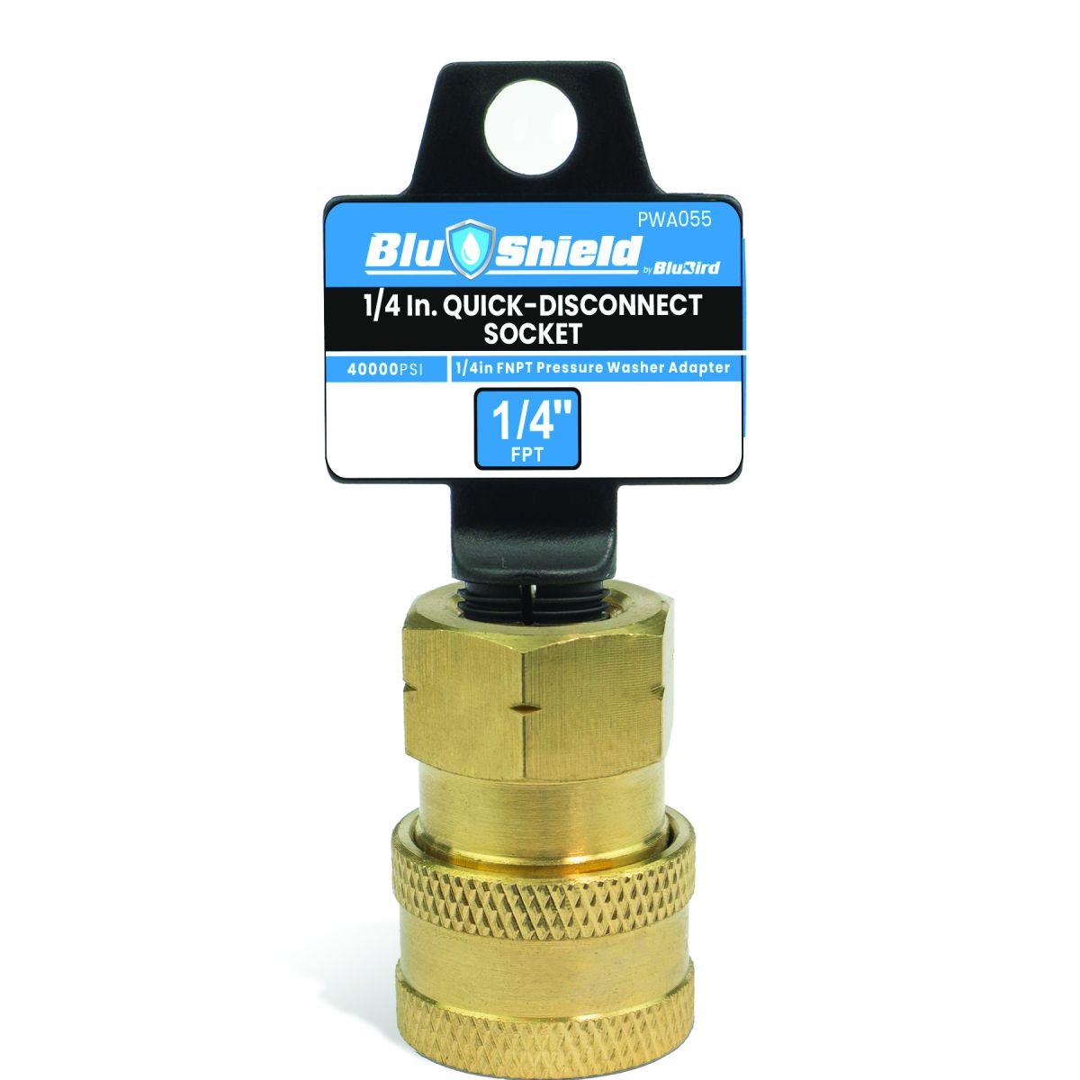 Blu Shield 3/8" Quick-Disconnect Socket x 3/8" FPT Pressure Washer Adapter JFM Golf