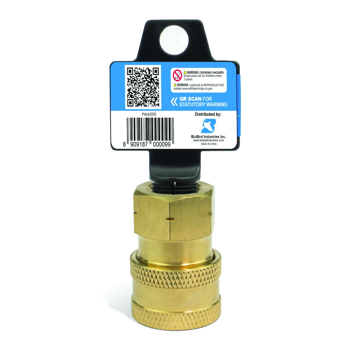 Blu Shield 3/8" Quick-Disconnect Socket x 3/8" FPT Pressure Washer Adapter JFM Golf