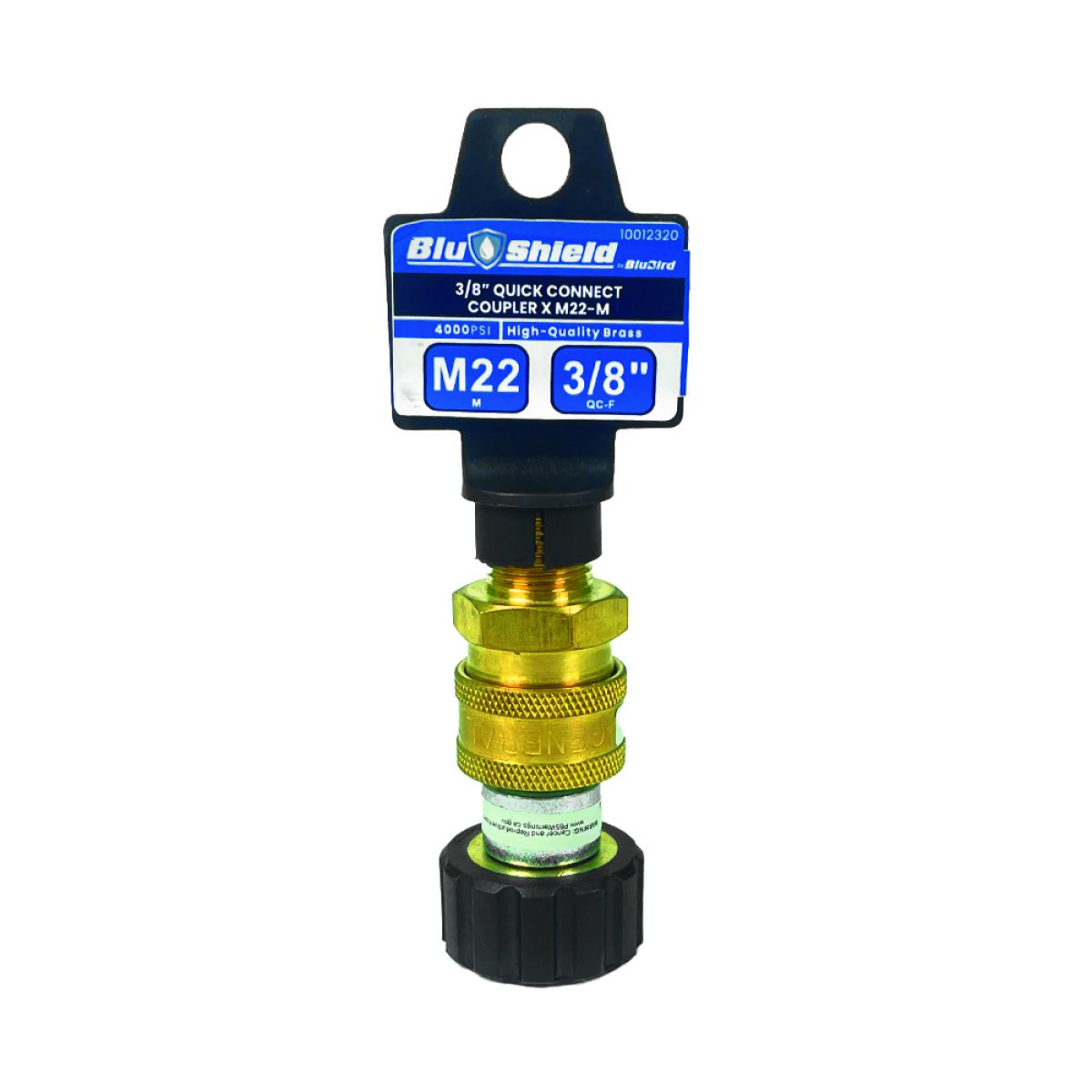 Blu Shield Female Metric x 3/8" Quick Disconnect Plug/Socket Pressure Washer Adapter Set JFM Golf
