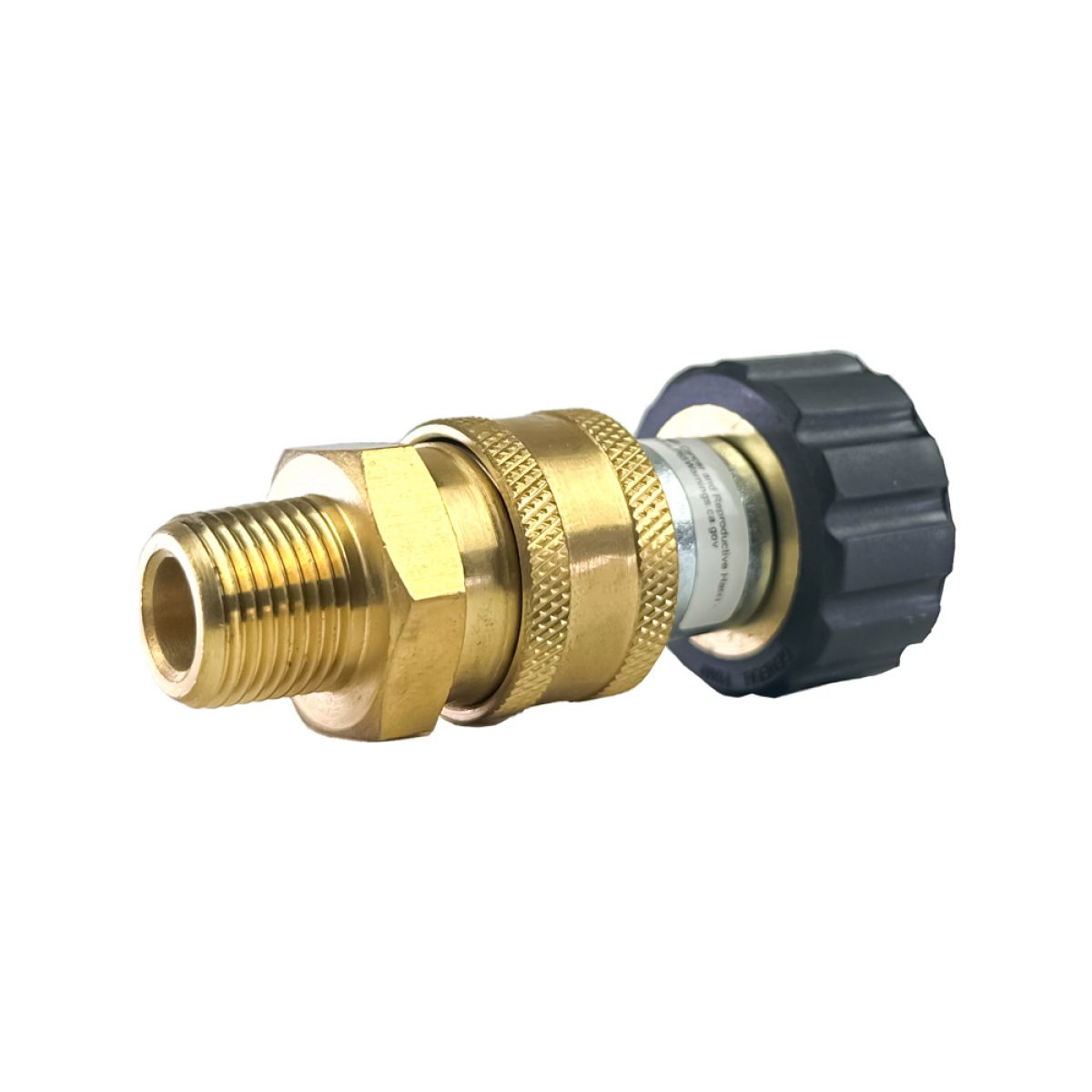 Blu Shield Female Metric x 3/8" Quick Disconnect Plug/Socket Pressure Washer Adapter Set JFM Golf