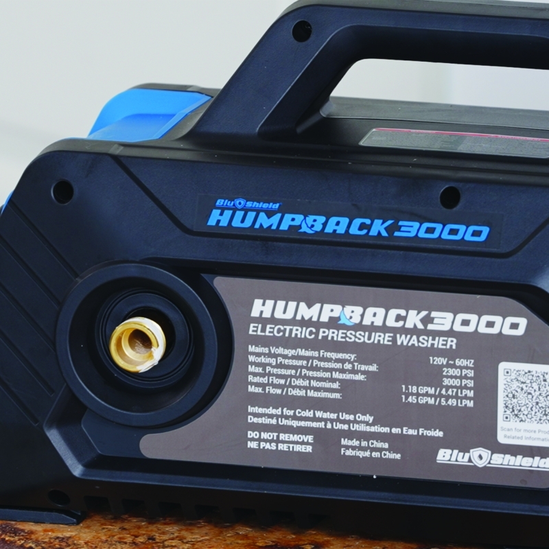 Blu Shield HumpBack Pressure Washer System - 3000 PSI | Portable Wall Mount Unit JFM Golf