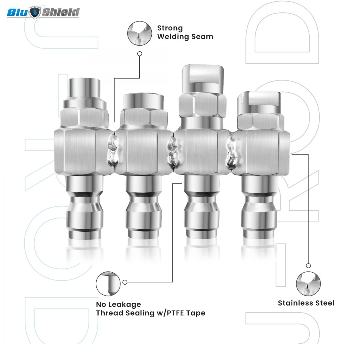 Blu Shield JRod Pressure Washer Nozzle 4 GPM JFM Golf