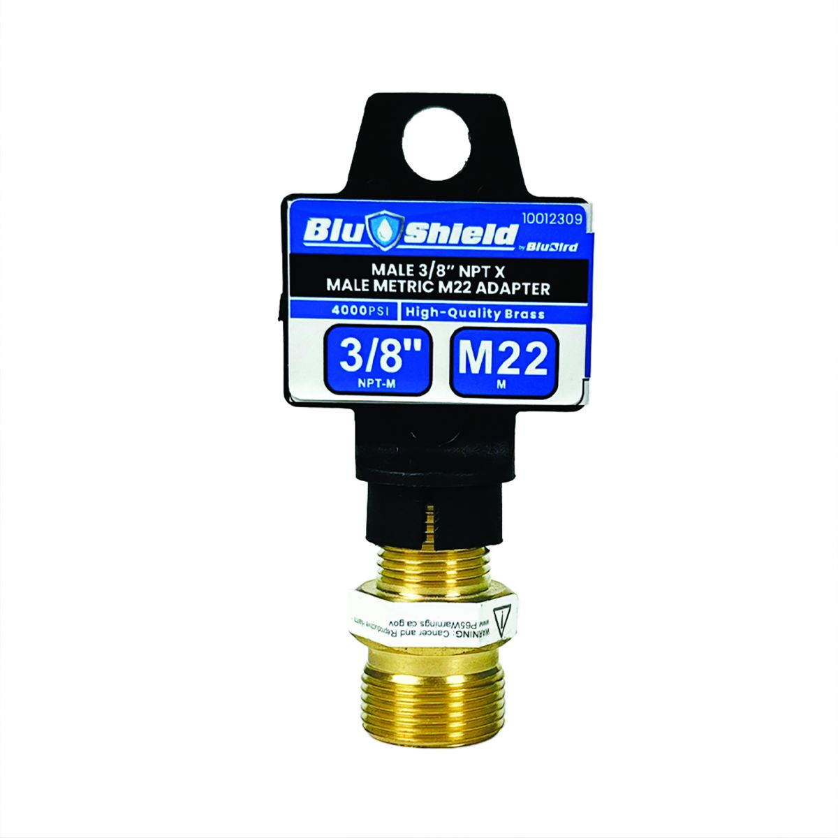 Blu Shield Male Metric x 3/8" Male Pipe Thread Pressure Washer Adapter JFM Golf