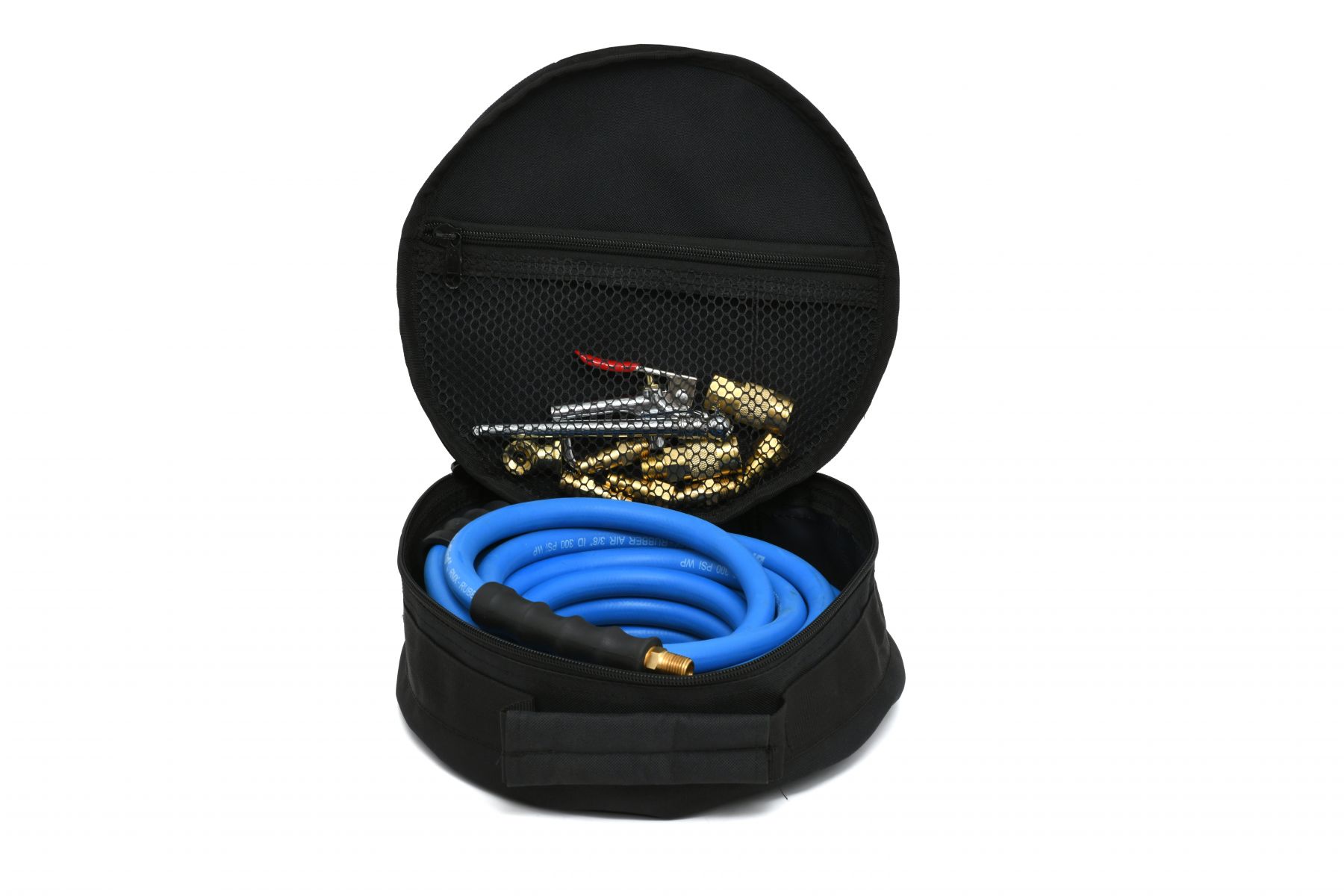 BluBird 3/8-inch x 50-foot Rubber Air Hose Assembly with 10-Piece Accessory Kit JFM Golf