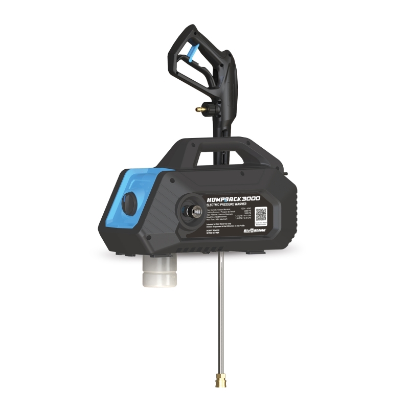 BluBird Blu Shield 3000PSI High Pressure Washer Humpback with Wall Mount Plate and Hose Hanger JFM Golf