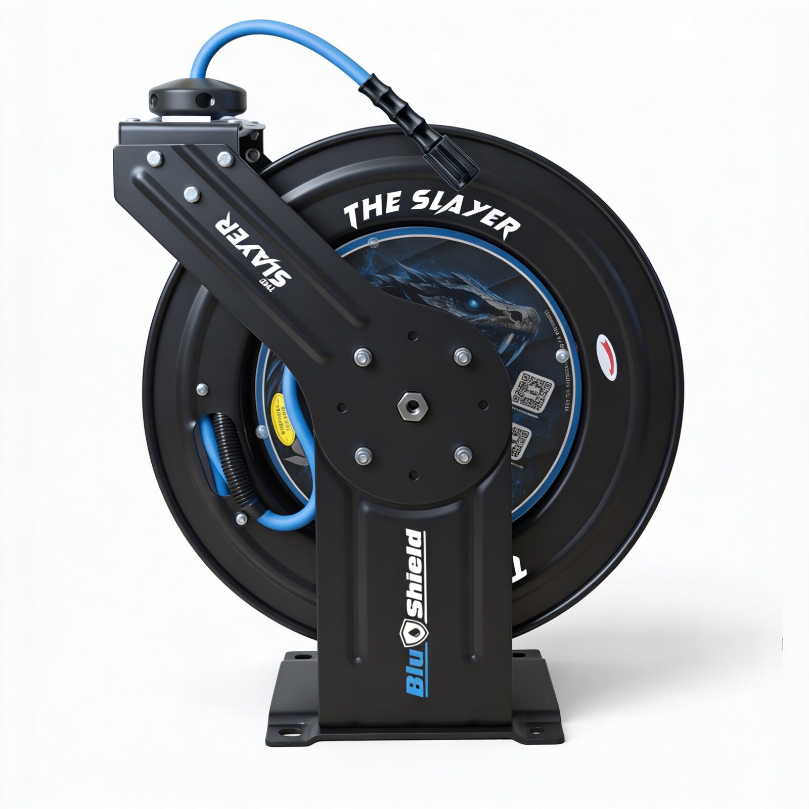 BluBird Blu Shield The Slayer Hybrid Pressure Washing Hose Reel 1/4-inch JFM Golf