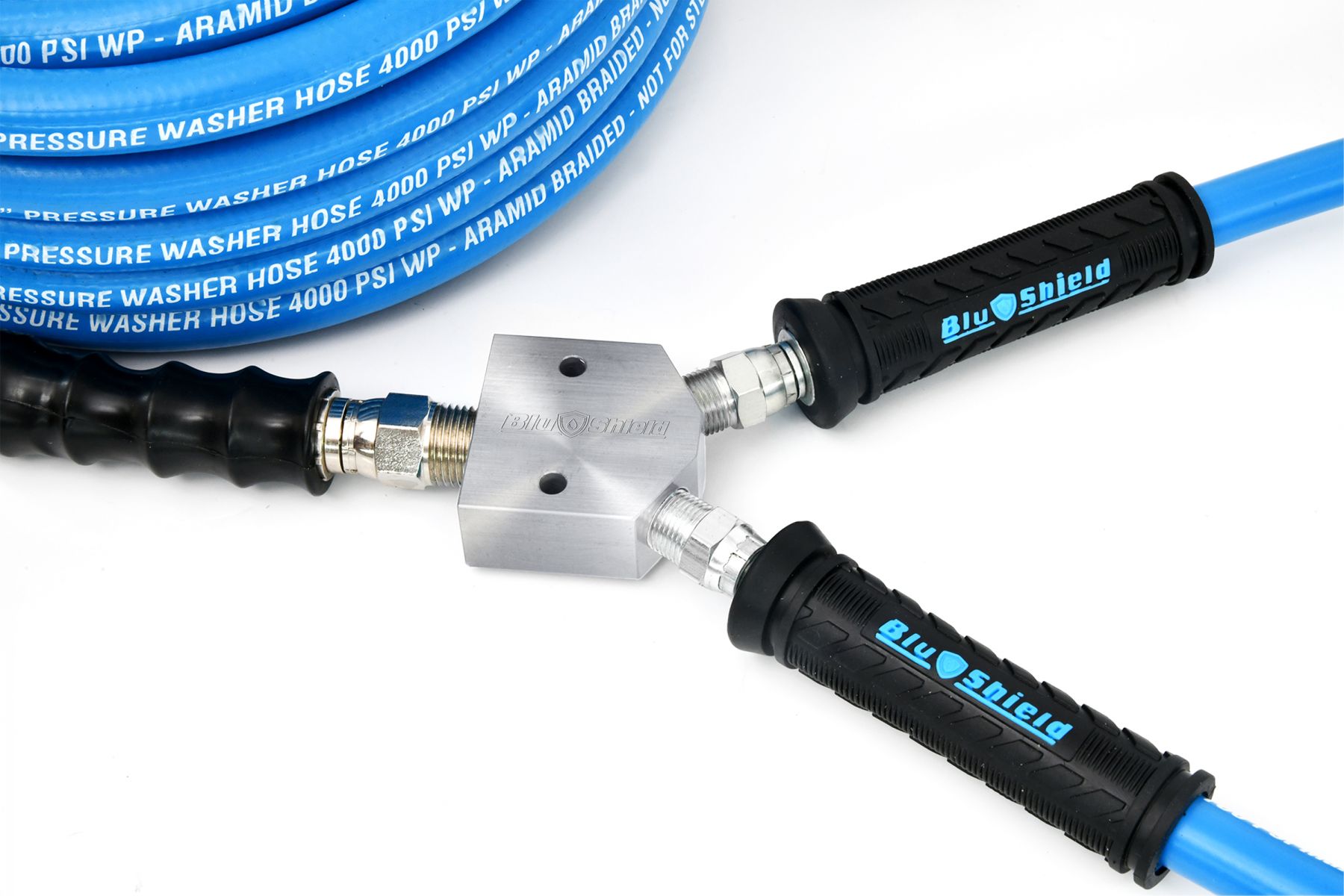 BluBird Blu Shield U-BLoX 1200 1/2-inch NPT Dual Inlet Pressure-Washer Connection Kit JFM Golf