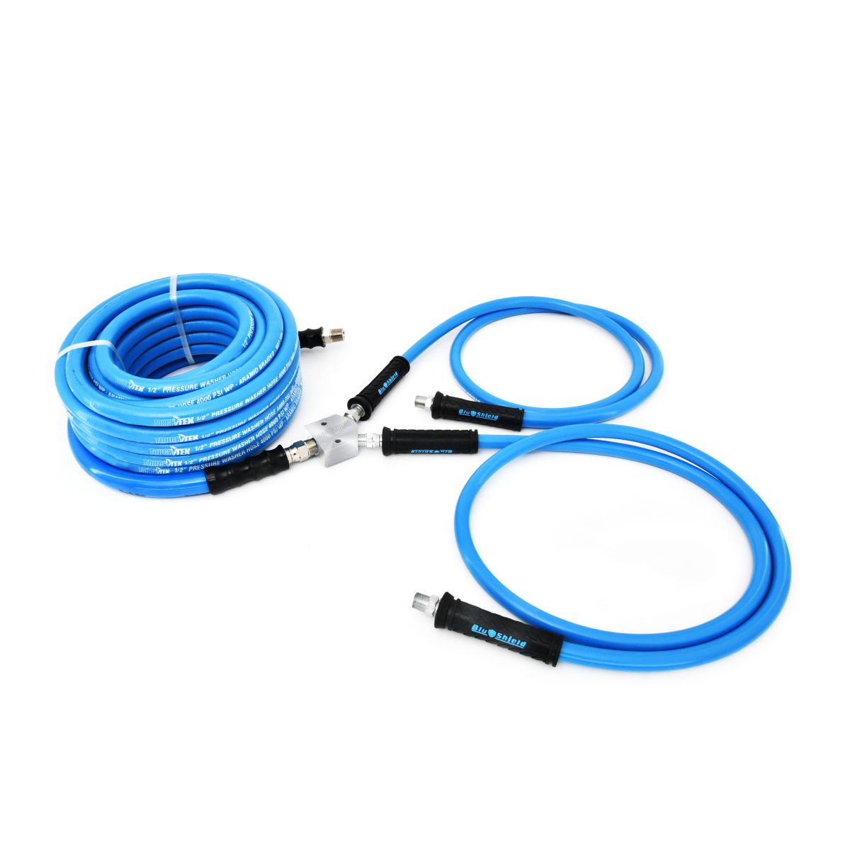 BluBird Blu Shield U-BLoX 1200 1/2-inch NPT Dual Inlet Pressure-Washer Connection Kit JFM Golf