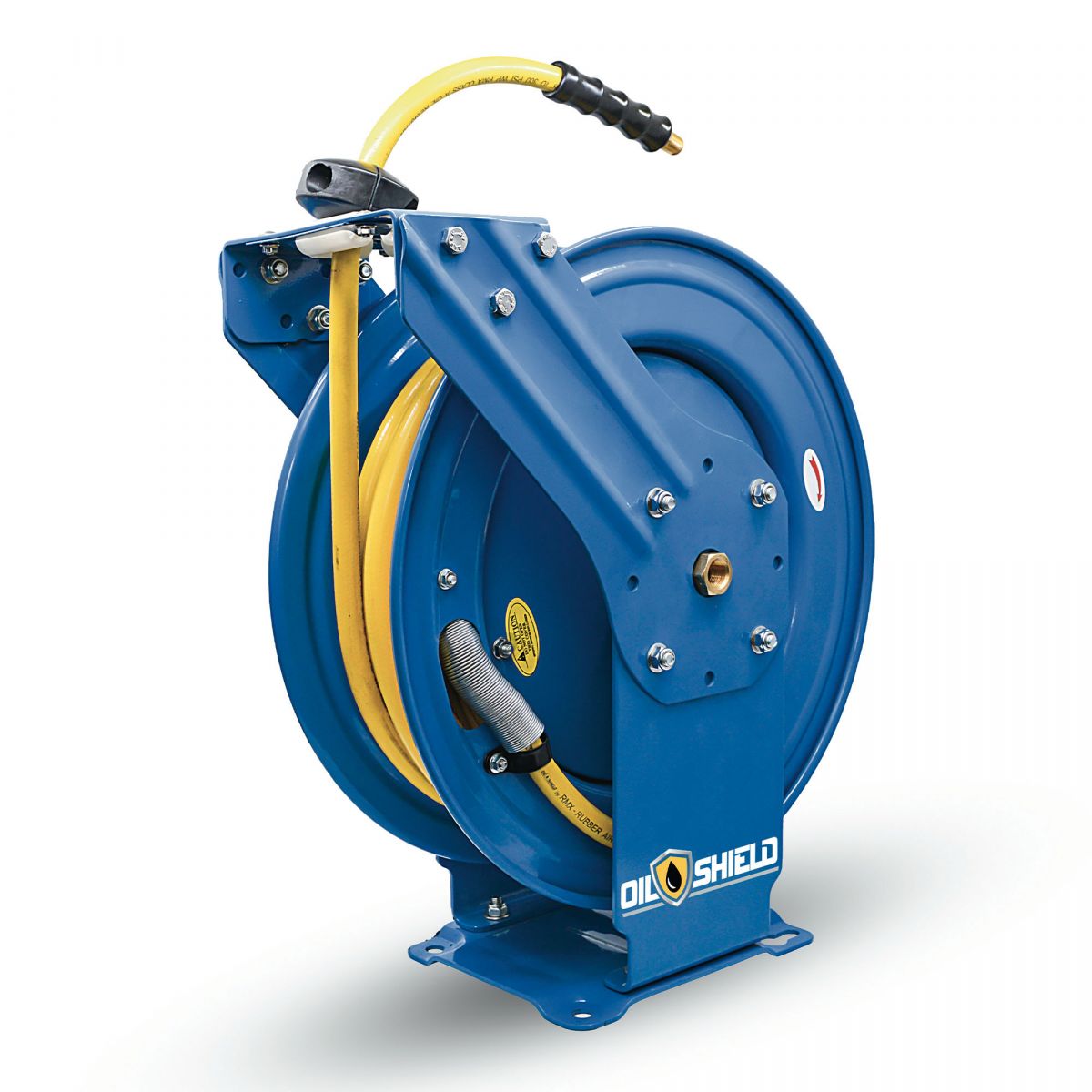BluBird OilShield Dual-Arm Air Hose Reel Assembly 3/8-inch x 100 Feet JFM Golf