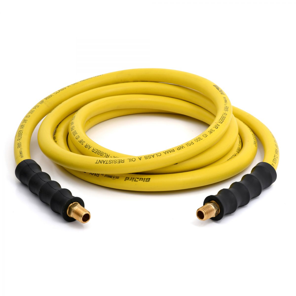 BluBird OilShield Rubber Air Hose Assembly 3/8-inch x 15 Feet, 2 Pack JFM Golf