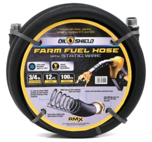 BluBird OilShield Rubber Farm Fuel Hose Assembly 3/4-inch JFM Golf