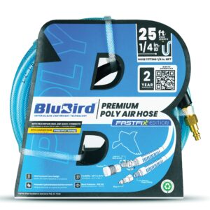BluBird Poly Air Hose Assembly 1/4" JFM Golf