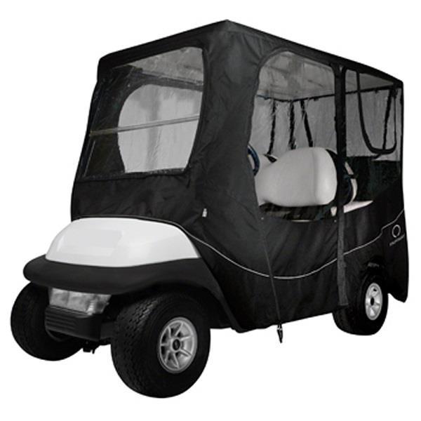 Nivel Parts Classic Accessories Deluxe Black 4-Passenger Soft Enclosure JFM Golf