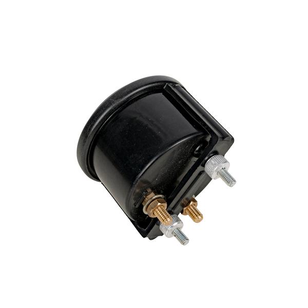 Angled view of the 48-volt meter housing with rear electrical terminals.