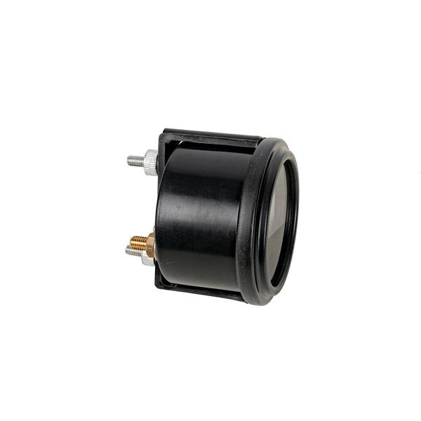 Side profile of the 48-volt meter housing with threaded terminals at the rear.