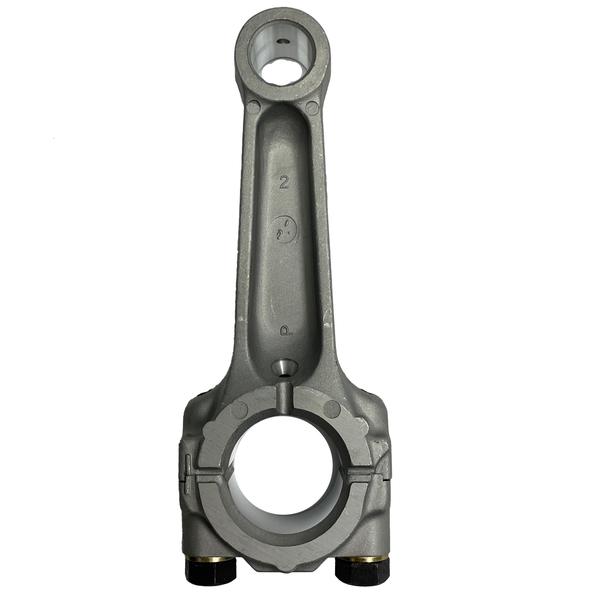 Face view of a Club Car connecting rod showing both circular ends.