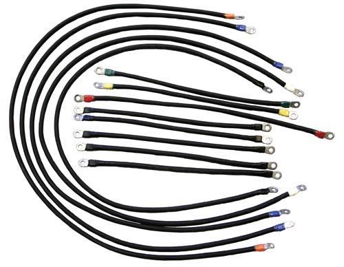 Nivel Parts Club Car DS Electric 600-Volt Heavy-Duty 4-Gauge Weld Cable Set (Years 1996-Up) JFM Golf