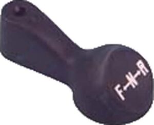 Club Car forward/reverse handle with an F-R marking on its round grip.