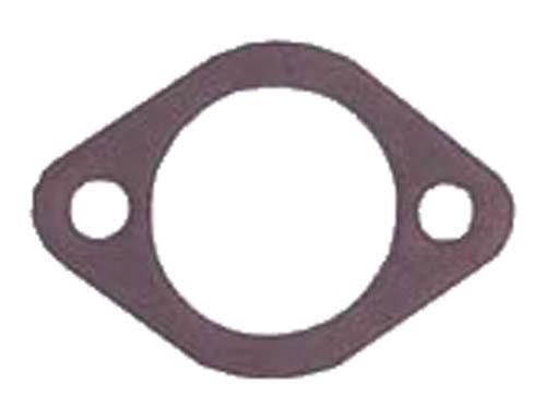 Club Car gas carburetor gasket, flat dark gasket with a large center opening and two mounting holes.