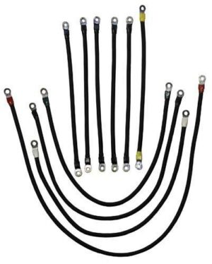 Nivel Parts Club Car iQ 4-Gauge 600A Weld Cable Set (Years 2000-Up) JFM Golf