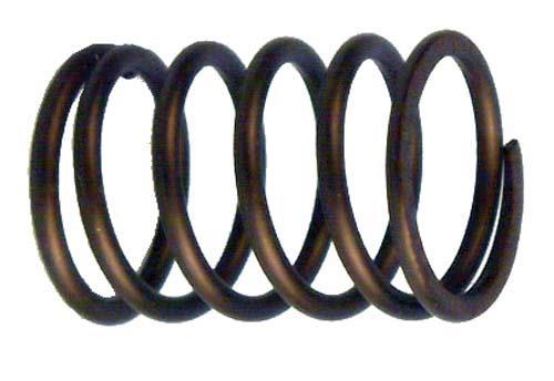 EZGO valve spring shown as a dark coil, viewed from the side.