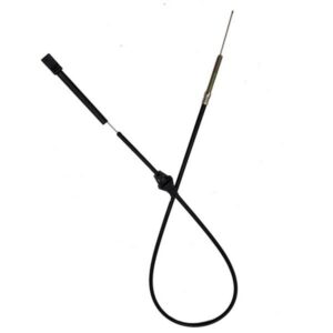 EZGO 39-inch accelerator cable looped with its connector and threaded end.