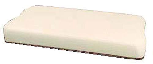 EZGO Medalist/TXT white seat bottom cushion assembly shown from an angle.