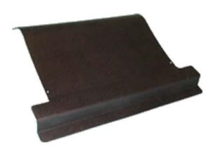 Black EZGO TXT rear access panel shown at an angle, with a raised lower edge.
