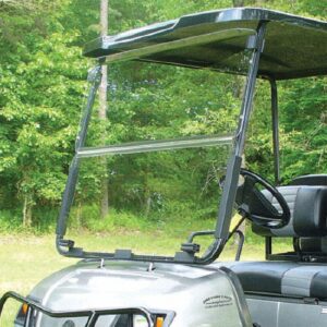 Nivel Parts RedDot Yamaha G22 Clear Folding Windshield (2003-2007) JFM Golf