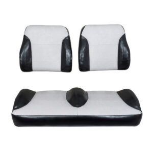 Nivel Parts Suite Seats Black/Silver EZGO TXT Seat Set (2014-Up) JFM Golf