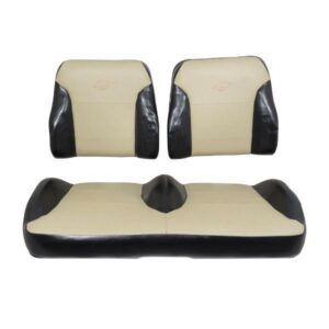 Nivel Parts Suite Seats Black/Tan EZGO RXV Seat Set (2016-Up) JFM Golf