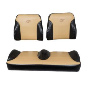 Nivel Parts Suite Seats Black/Tan EZGO TXT Seat Set (2014-Up) JFM Golf