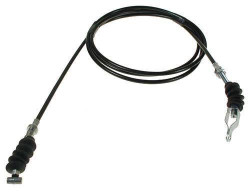 Yamaha G1 accelerator cable coiled with its clevis and cable-end fittings.