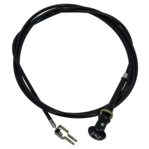 Yamaha G1 choke cable coiled with its pull knob and cable-end fitting.