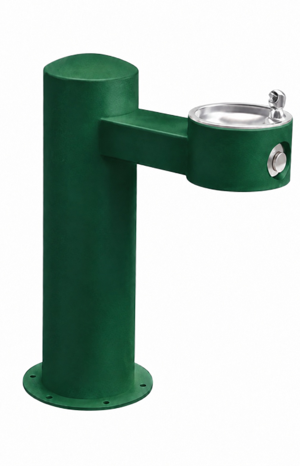 Outdoor Drinking Fountain with Pedestal Arm JF Manufacturing