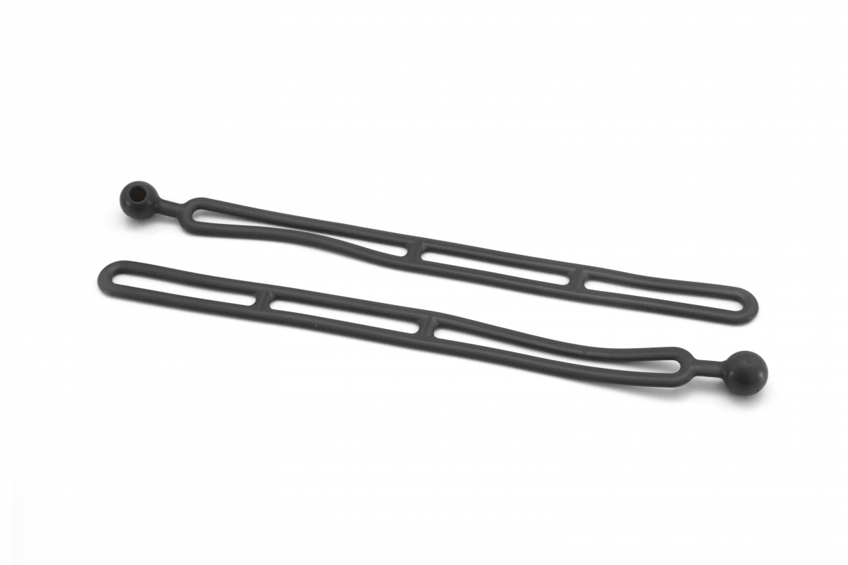Rapid Tie 16" Non Marring Adjustable Extendable Strap, Patented, Made in USA - 2 Pack, Black JFM Golf