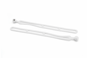 Rapid Tie 16" Non Marring Adjustable Extendable Strap, Patented, Made in USA - 2 Pack, White JFM Golf