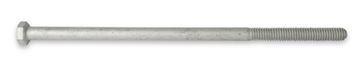 Long metal brake equalizer bracket bolt with hex head and threaded end.