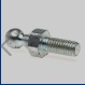 EZGO forward-reverse cable ball stud with threaded shaft and lock nuts
