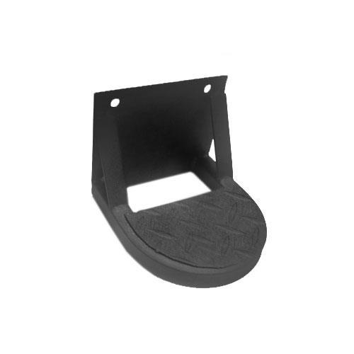 Black MadJax side step for Genesis 250/300 rear seats with a textured tread platform