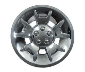 Nivel Parts 10 in Silver Metallic Demon Wheel Cover JFM Golf