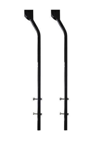 Pair of black rear struts for a Club Car Precedent, shown side by side.