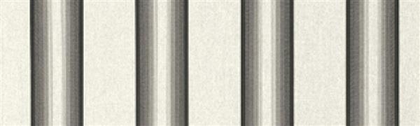 Gray, black and white 4799 valance fabric swatch with alternating vertical stripes.