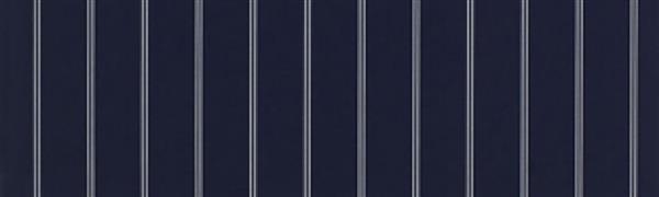 Fabric pattern swatch for the Red Dot Chameleon CP 36-inch valance in 4987 Cooper Navy, showing narrow vertical stripes.