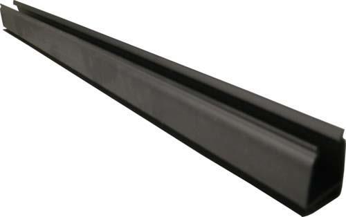 Black 30-inch windshield channel extrusion with a 3/4-inch profile